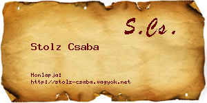 Stolz Csaba névjegykártya
